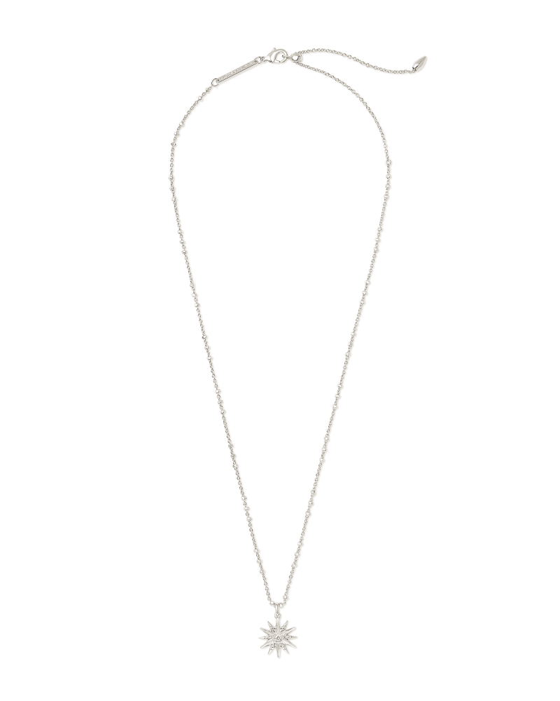 Star Charm Pendant Necklace in Silver image number 3